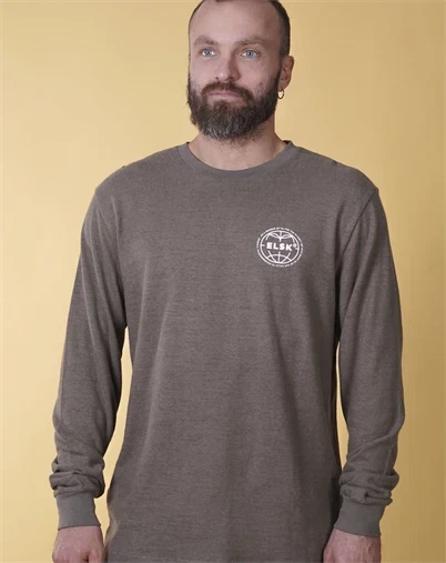 Elsk - Statement Golbe Mens Hemp Langærmet Trøje - Humble Brown 